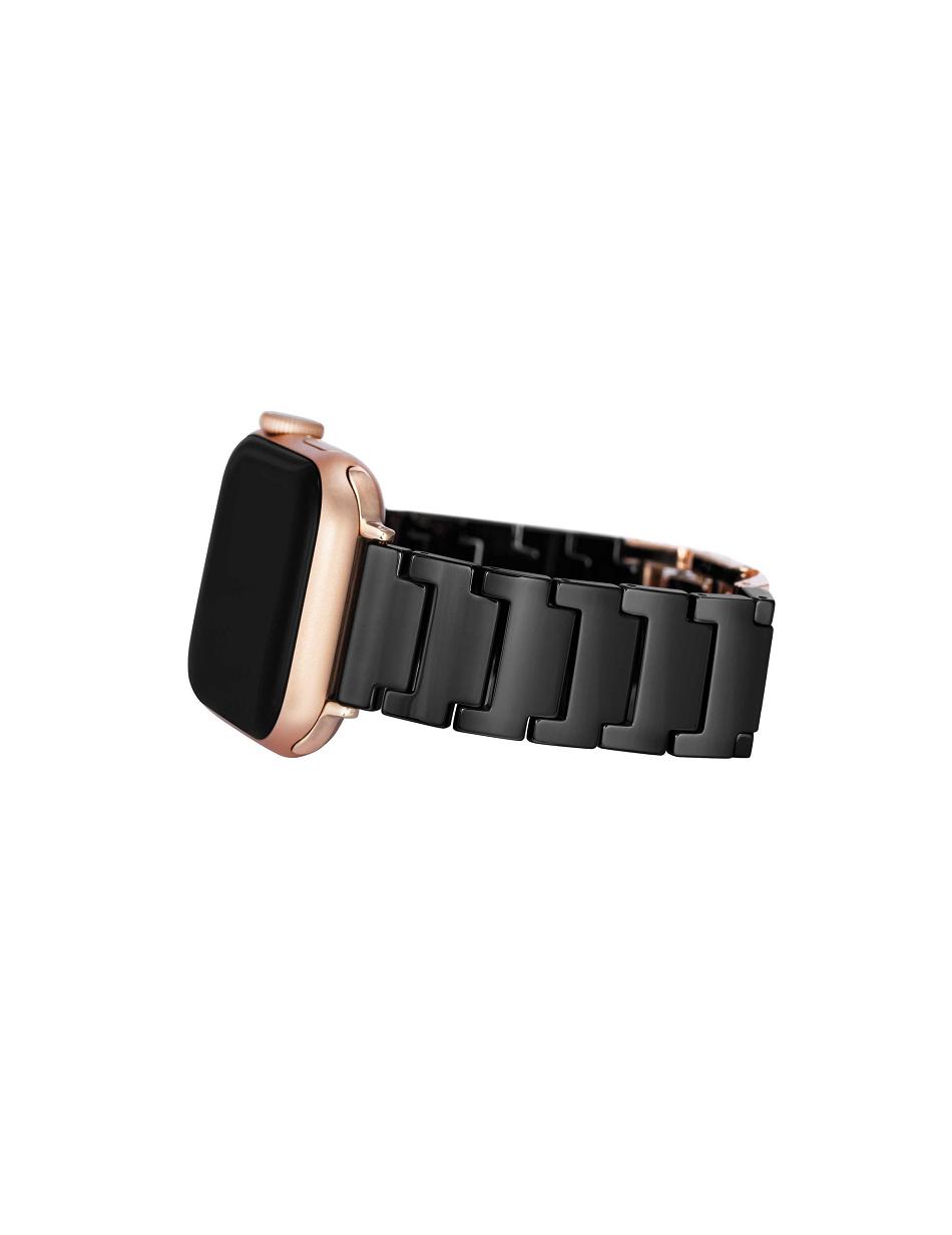 Anne Klein Keramiek Bracelet Band Apple Watch-accessoires Zwart Roze Goud | PNLER89899