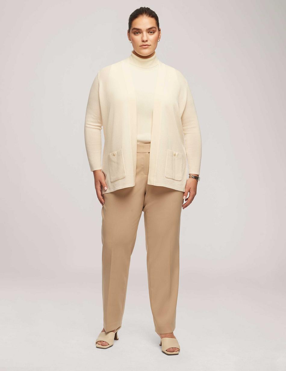 Anne Klein Malibu Cardigan Grote Maat Wit | NLCIF73730