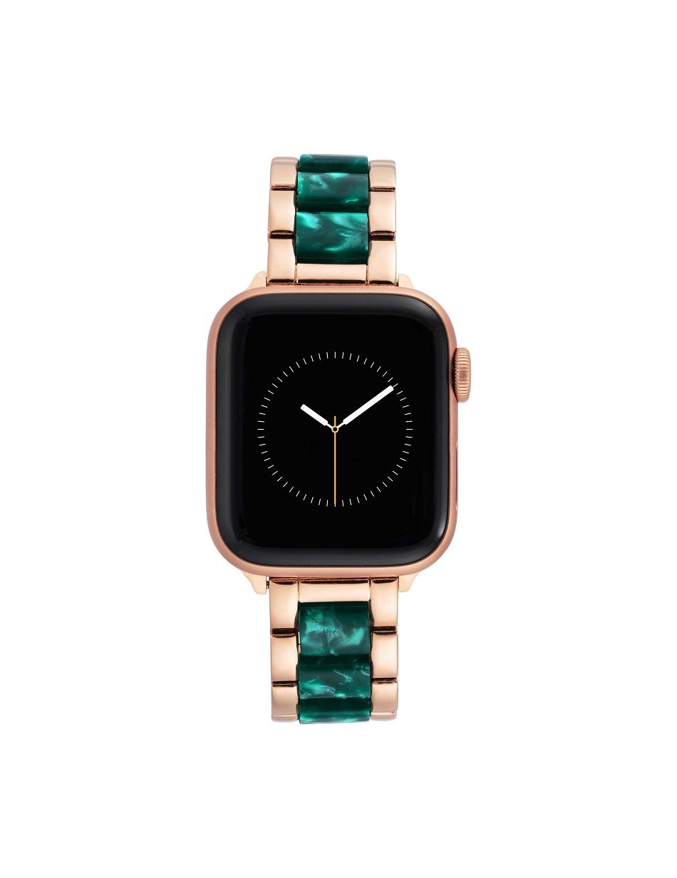 Anne Klein Marbleized Resin Bracelet Band Apple Watch-accessoires Groen Roze Goud | FNLHY93062