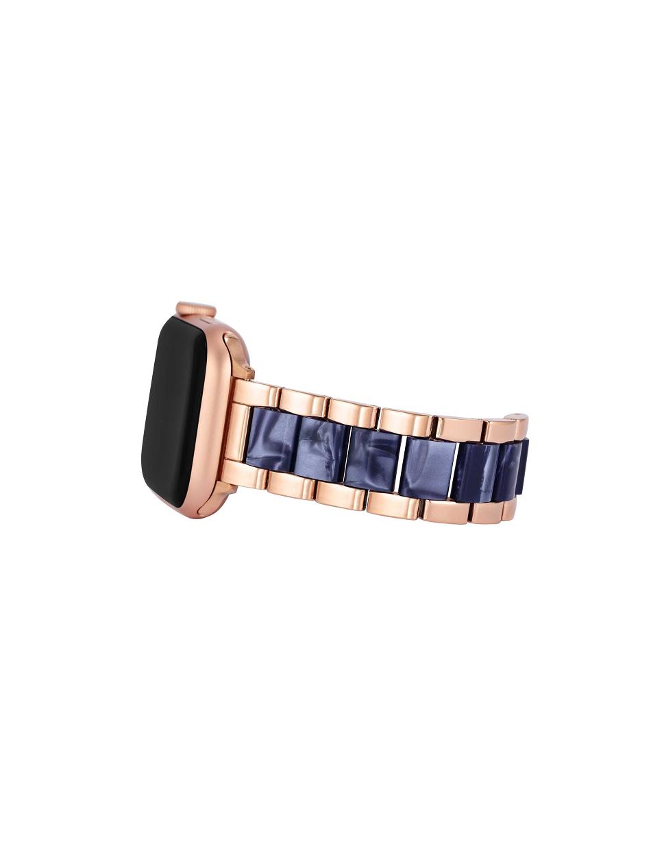 Anne Klein Marbleized Resin Bracelet Band Apple Watch-accessoires Donkerblauw Roze Goud | UNLND36411