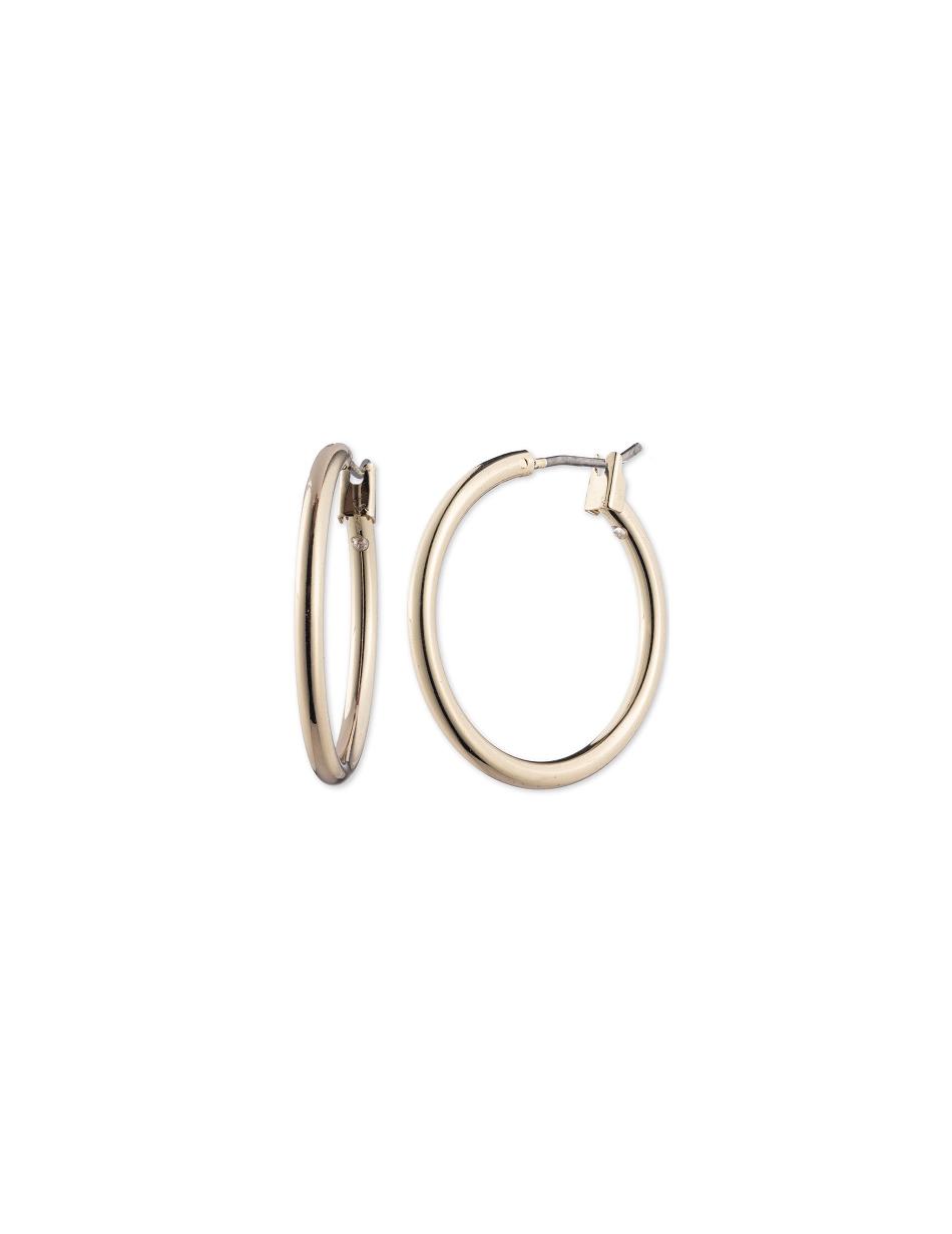 Anne Klein Medium Gold-Tone Hoop Doorboorde oorbellen Goud | NLZPD70206