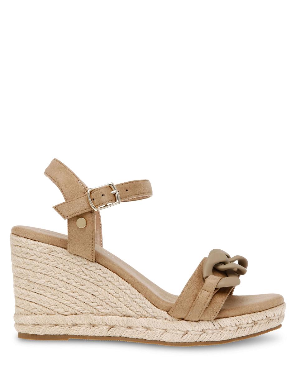 Anne Klein Melluso Jurken Wedges Sandalen Beige | PNLQX41114