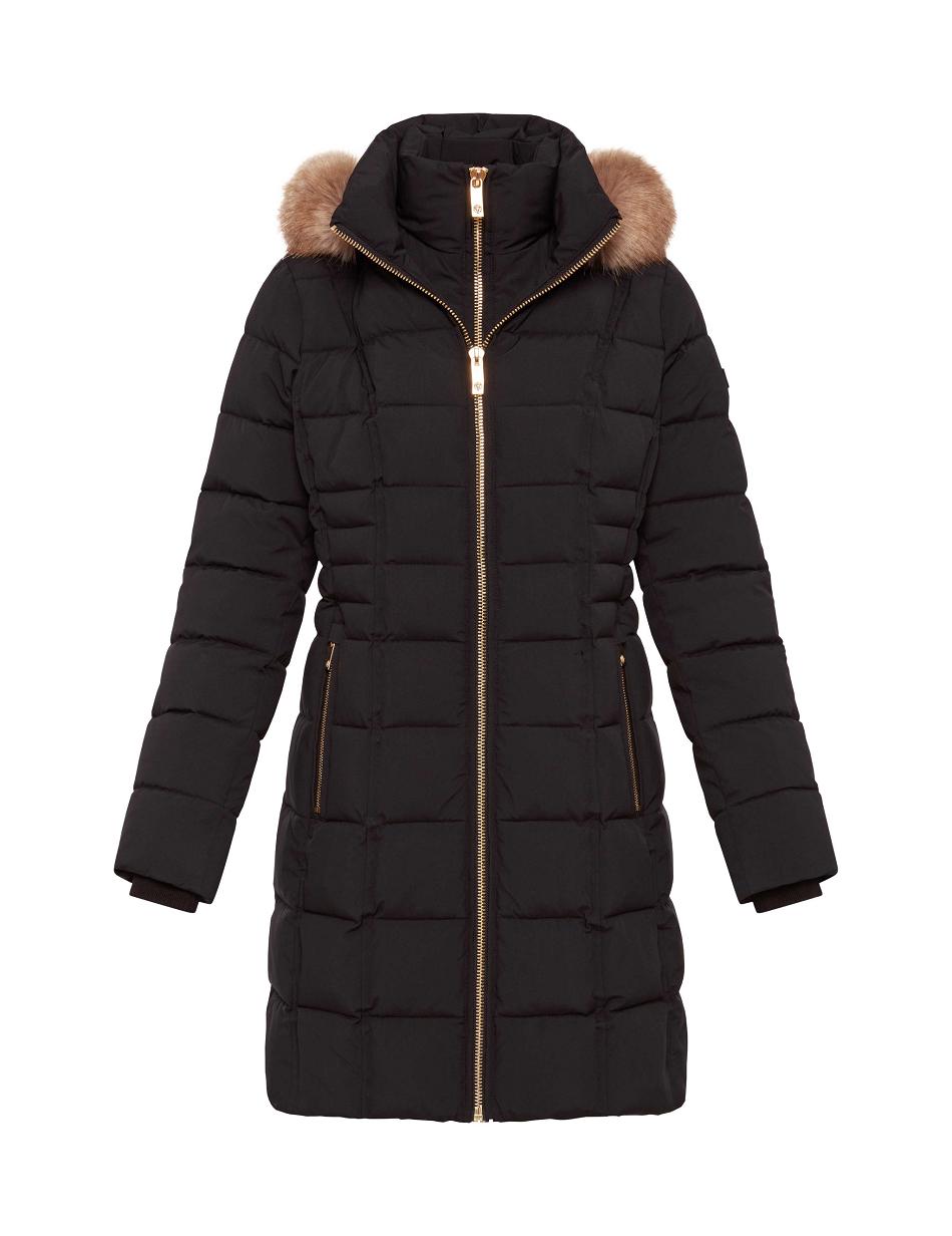 Anne Klein Met Capuchon Puffer Coat Bovenkleding Zwart | MNLFT51436