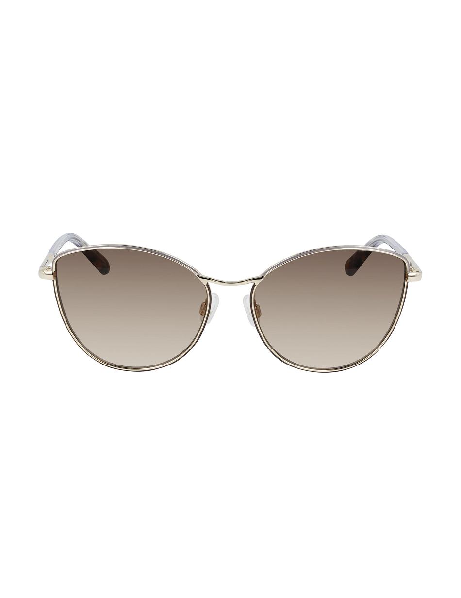 Anne Klein Metal Cat-eye Sunglasses Extra groot Goud | NLDFL94854