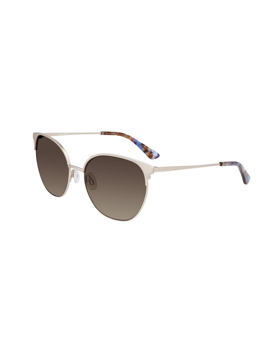 Anne Klein Metal Sunglasses Ronde Goud | ENLVG37409