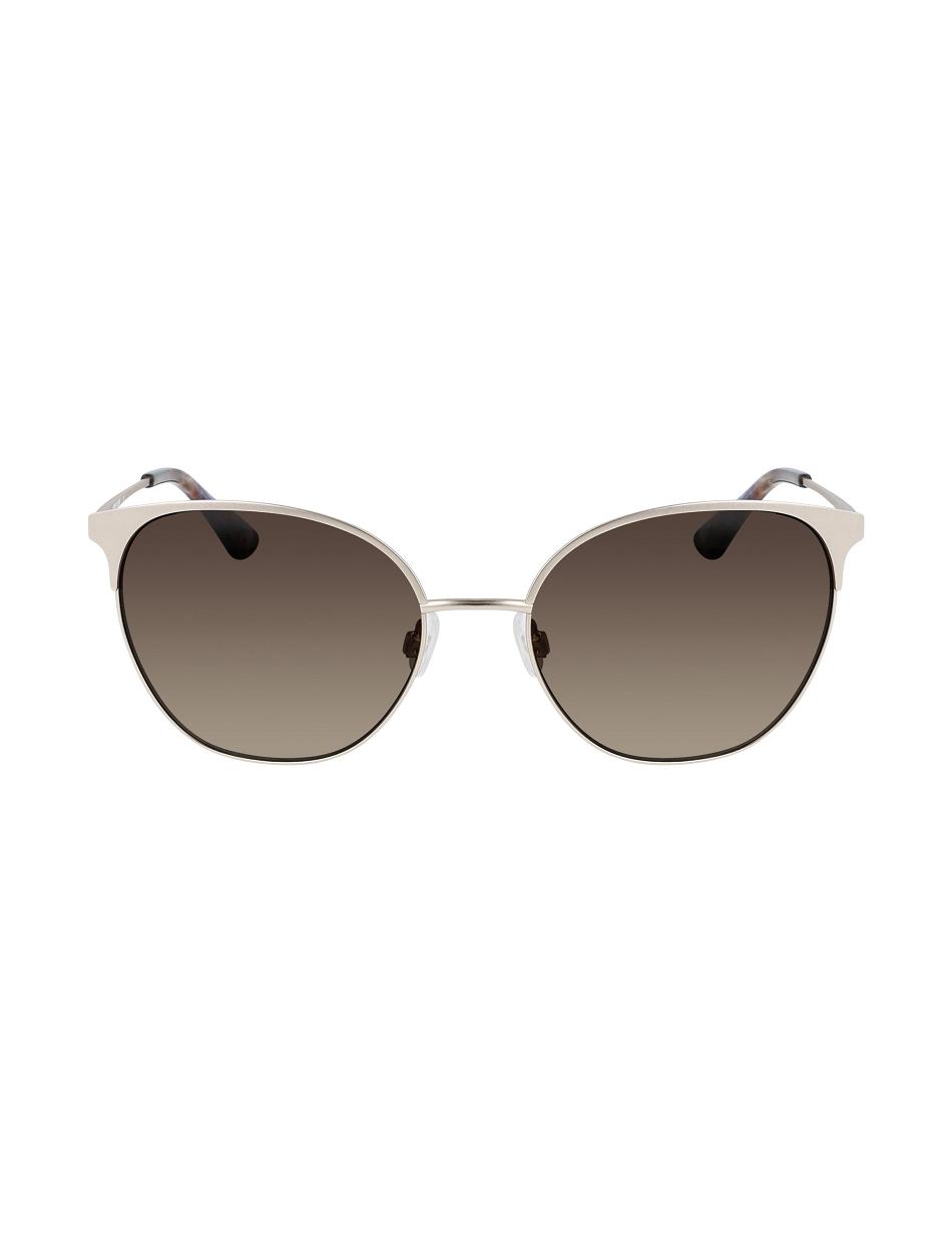 Anne Klein Metal Sunglasses Ronde Goud | ENLVG37409