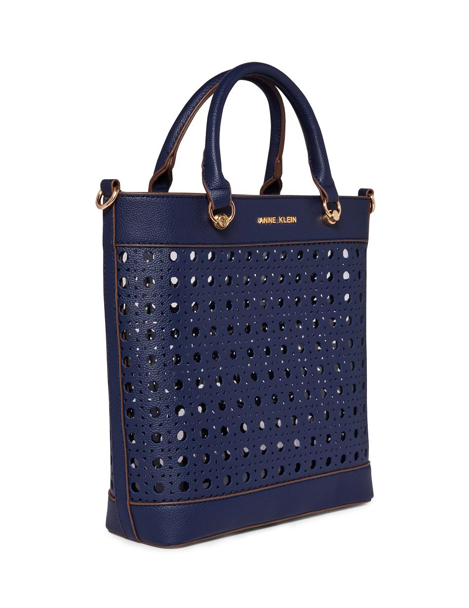 Anne Klein Mini Perforated With Pouch Tote Tassen Blauw | NLEAH64727