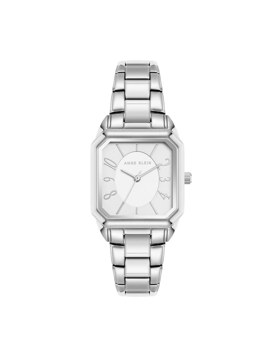 Anne Klein Modern Square Case Watch Metalen Zilver | MNLFT15537