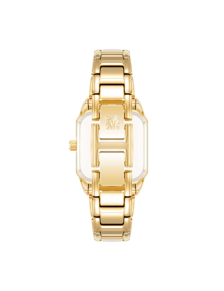 Anne Klein Modern Square Case Watch Metalen Goud | NLNEJ80140