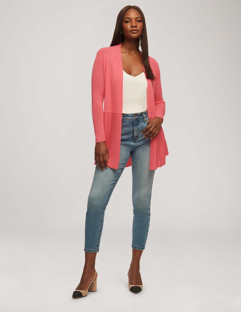 Anne Klein Monterey Cardigan Truien Roze | TNLPQ59889