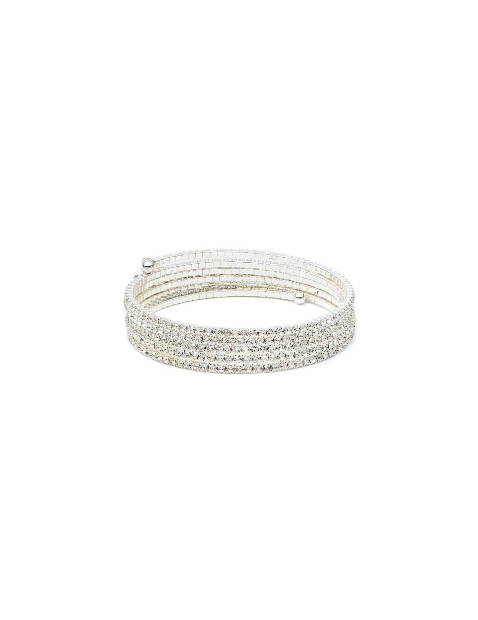 Anne Klein Multi-Row Crystal Coil Armband Gekleurd | NLEAH54908