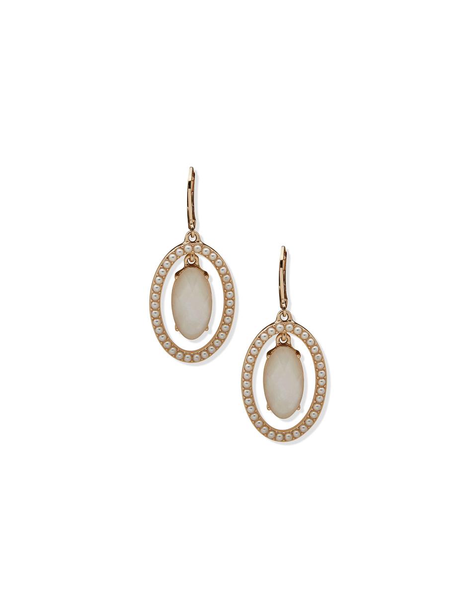 Anne Klein Orbital Pierced with Pearl Halo Earring Goud | UNLTG61657