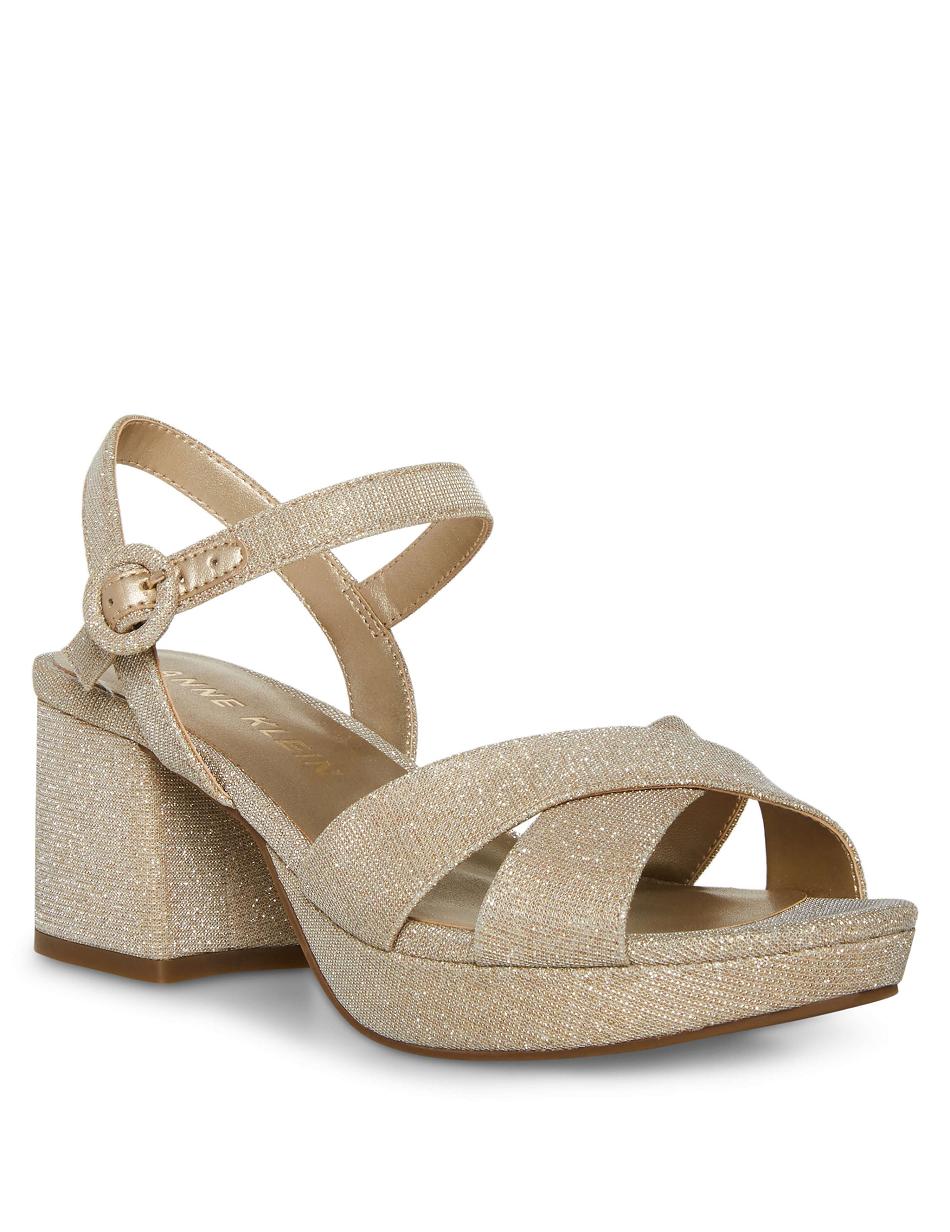 Anne Klein Peltz Jurken Sandalen Platina | TNLPQ65933