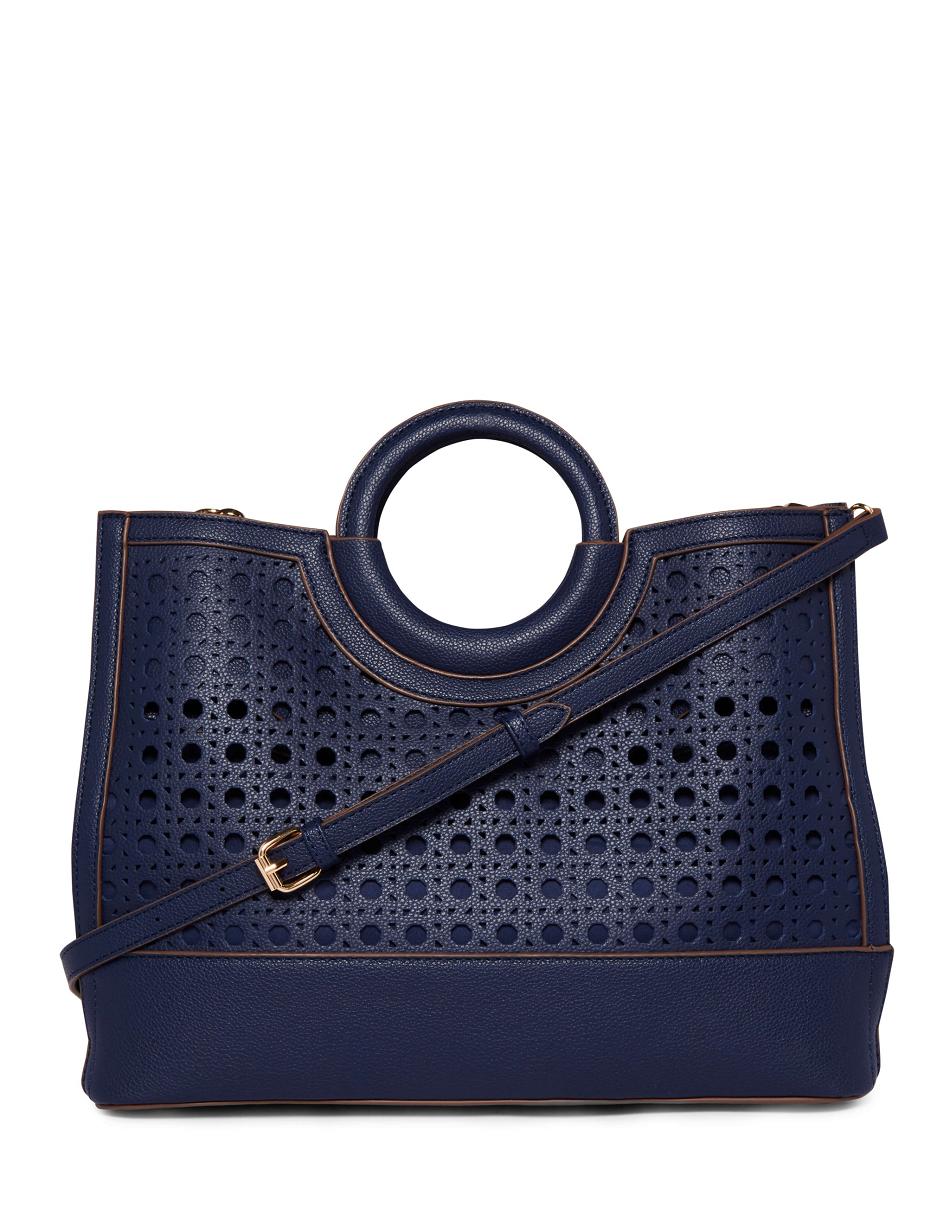 Anne Klein Perforated Rounded Top Handle Boekentassen Blauw Blauw | NLEAH62279