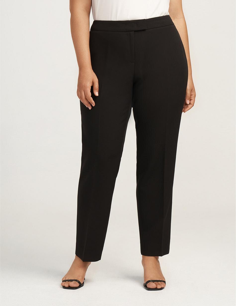 Anne Klein Plus Size Contour Stretch Bowie Pant Broek Zwart | NLICD91853