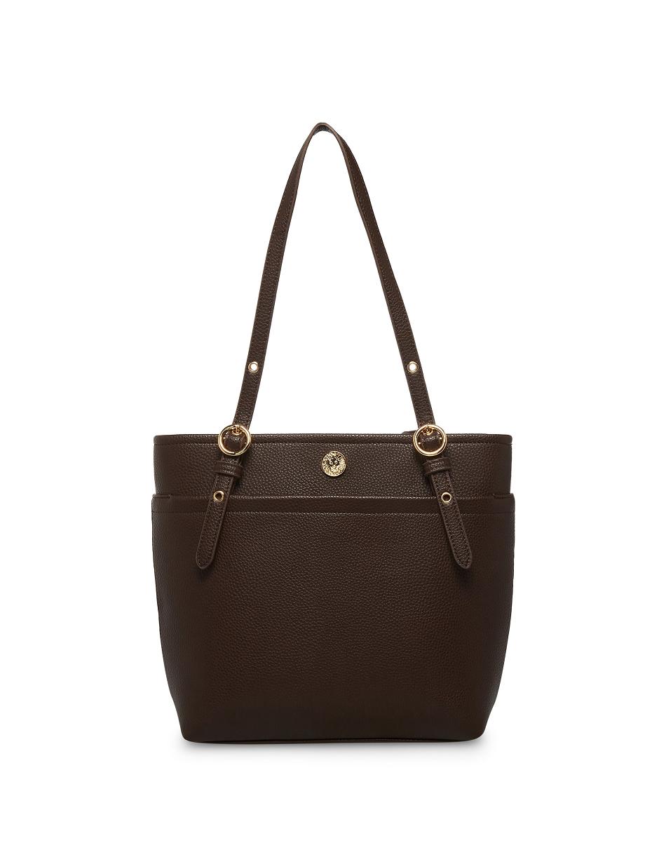 Anne Klein Pocket Tote Tassen Chocola | NLCIF46602