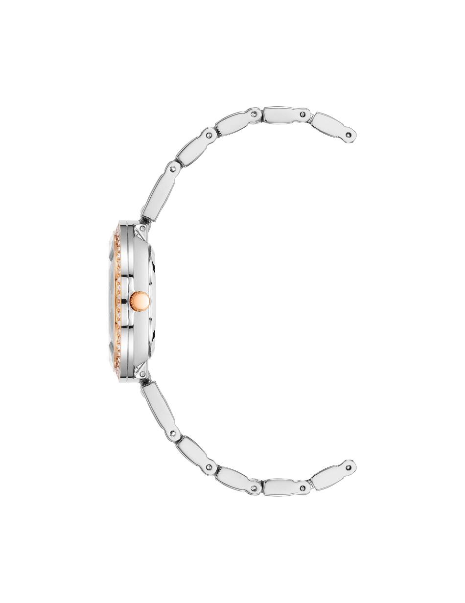 Anne Klein Premium Crystal Bracelet Watch Metalen Zilver Roze Goud | XNLBH31160