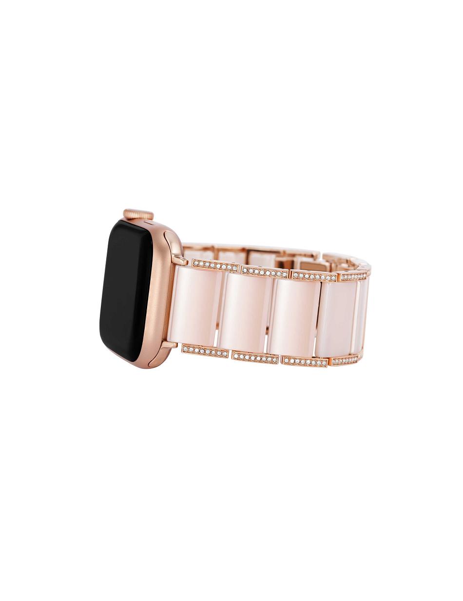 Anne Klein Premium Crystals Keramiek Bracelet Band Apple Watch-accessoires Roze Roze Goud | GNLUC77454