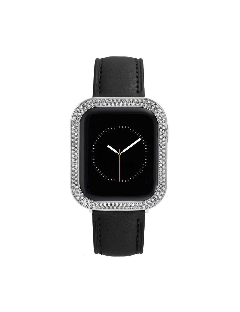 Anne Klein Premium Crystals Protective Case Cover Apple Watch-accessoires Zilver | NLZDE12909