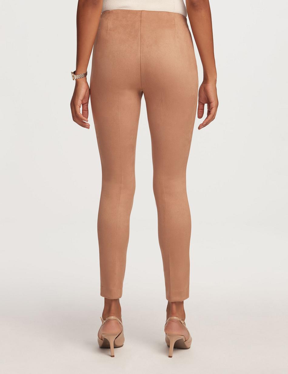 Anne Klein Pull On Hollywood Slim Ankle Pant Broek Beige | NLNEJ71928