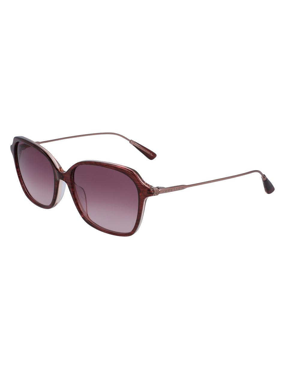 Anne Klein Rounded Square Sunglasses Smalle maat Bordeaux | NLDYB17679