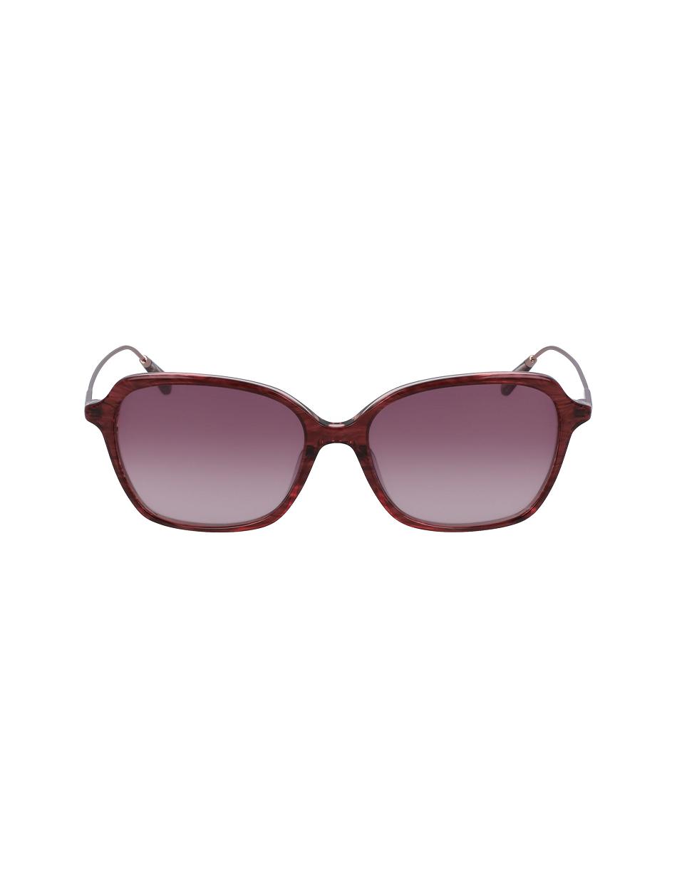 Anne Klein Rounded Square Sunglasses Smalle maat Bordeaux | NLDYB17679