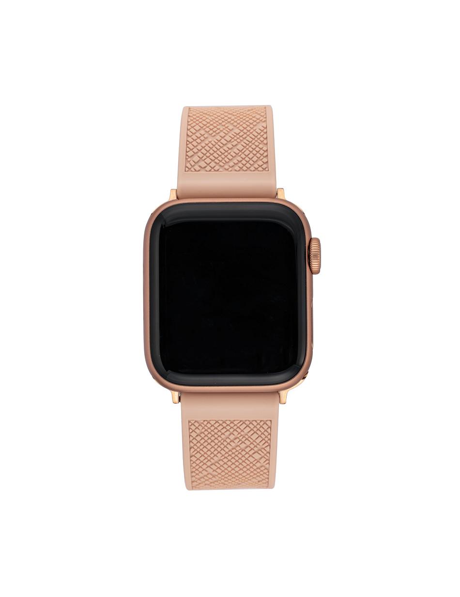 Anne Klein Siliconen Textured Band Apple Watch-accessoires Roze Roze Goud | ANLDF79496