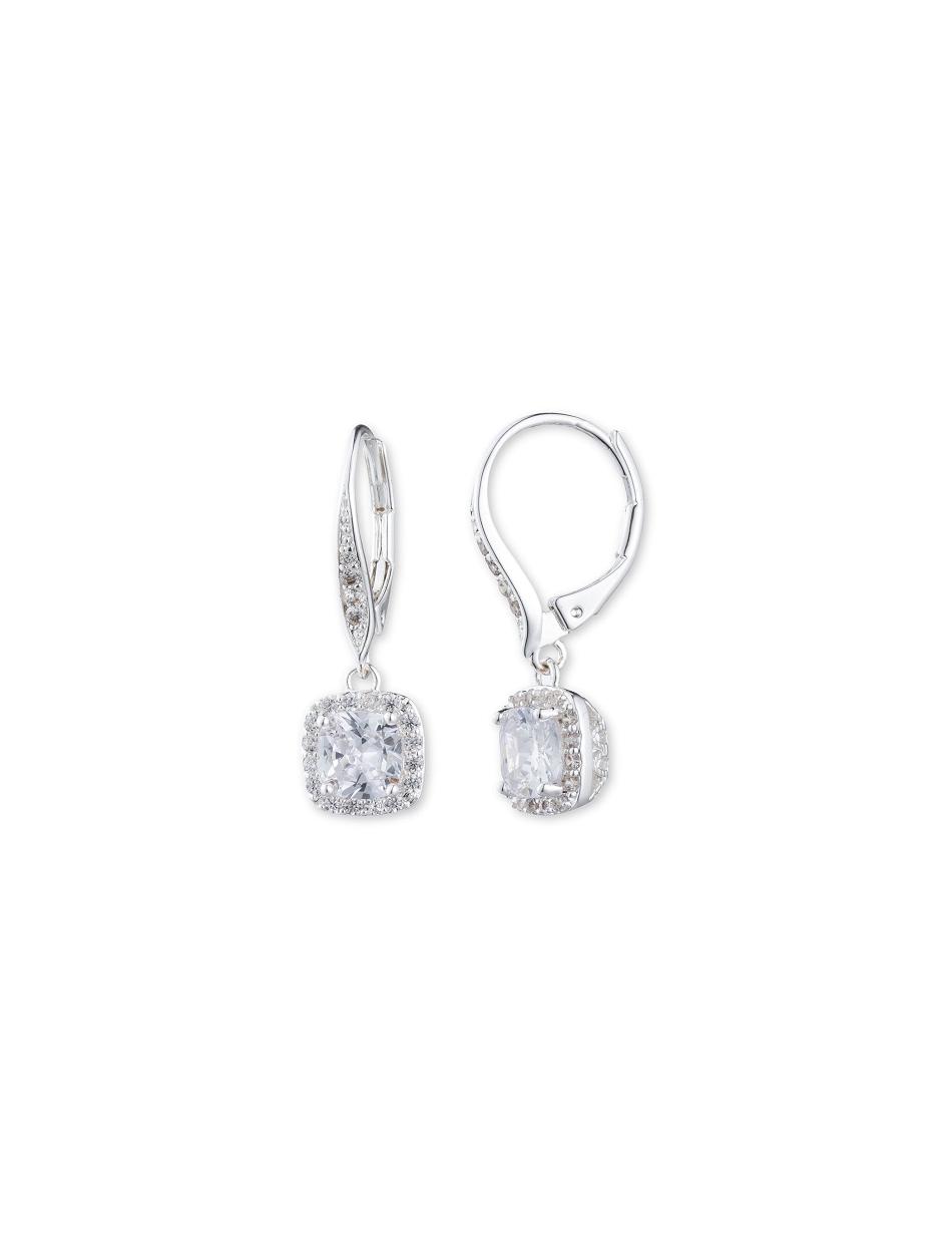 Anne Klein Silver-Tone Cubic Zirconia Drop Earring Zilver | DNLKV81787