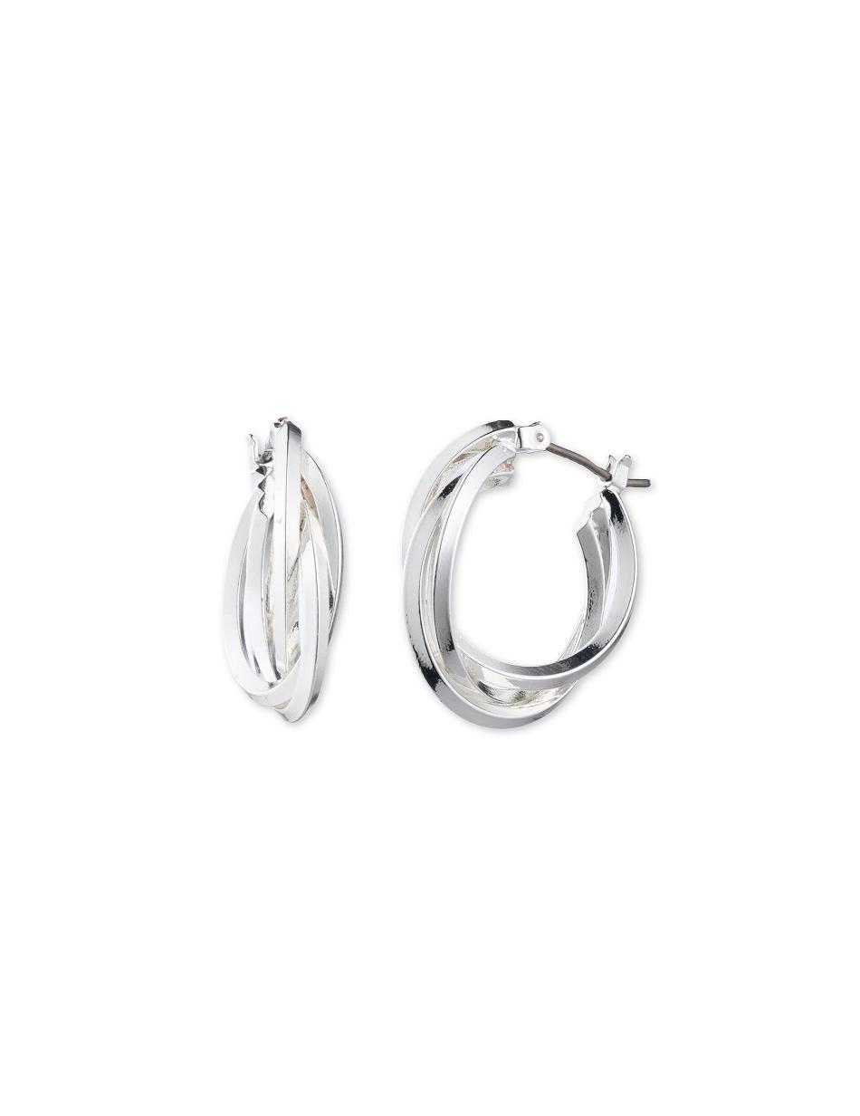 Anne Klein Silver-Tone Multi Hoop Earring Zilver Gekleurd | NLXBR35299