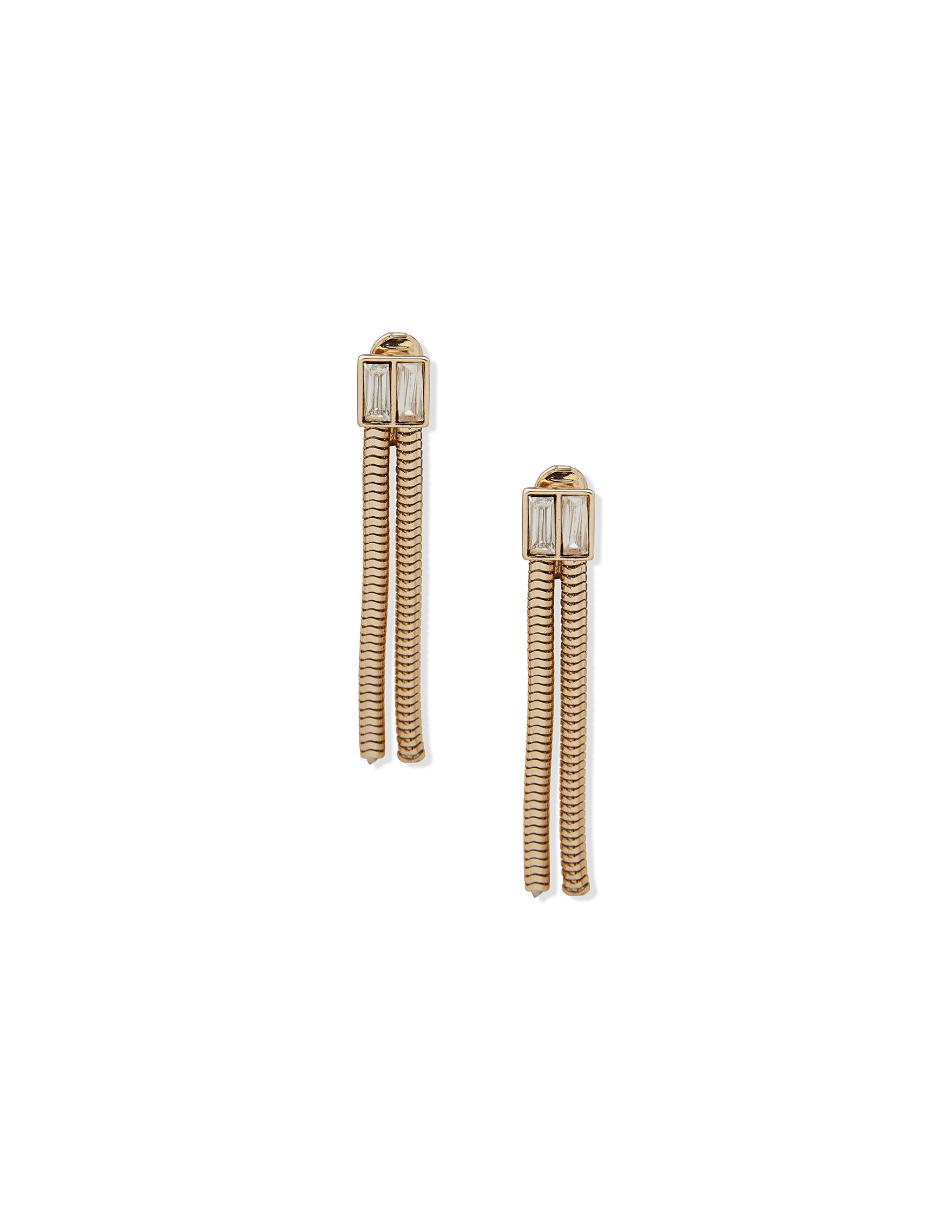 Anne Klein Snake Chain Linear Clip Earring Slangenprint Goud | PNLQX94970