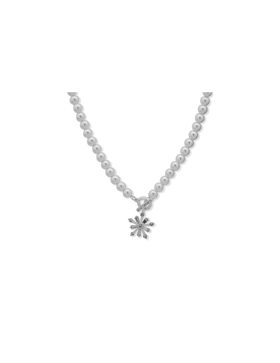 Anne Klein Snowflake Pendant Kettingen Zilver | ANLWC44196