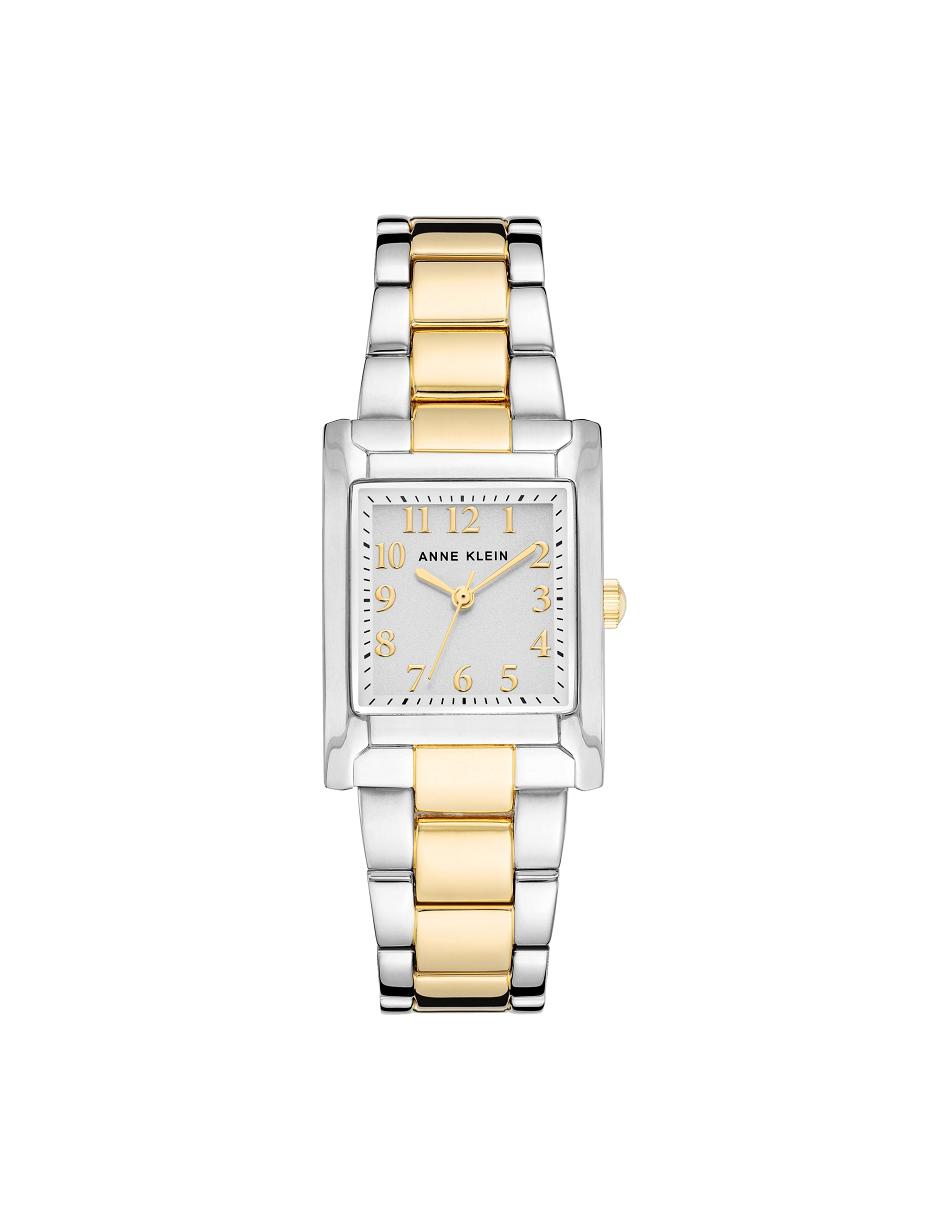 Anne Klein Square Case Bracelet Watch Metalen Zilver Goud | GNLEC66693