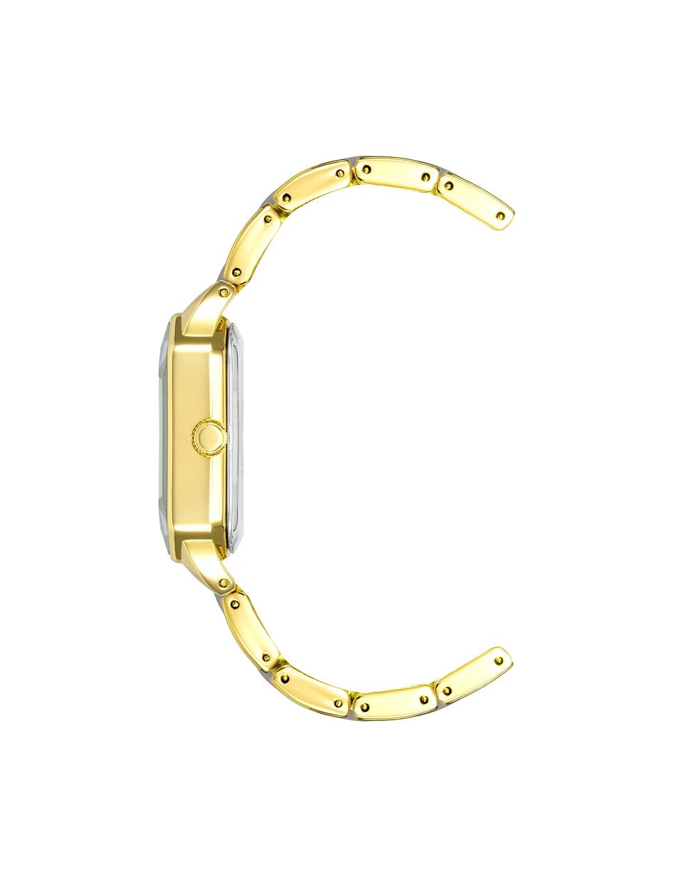 Anne Klein Square Case Resin Link Bracelet Watch Metalen Grijs Goud | NLJVR32530