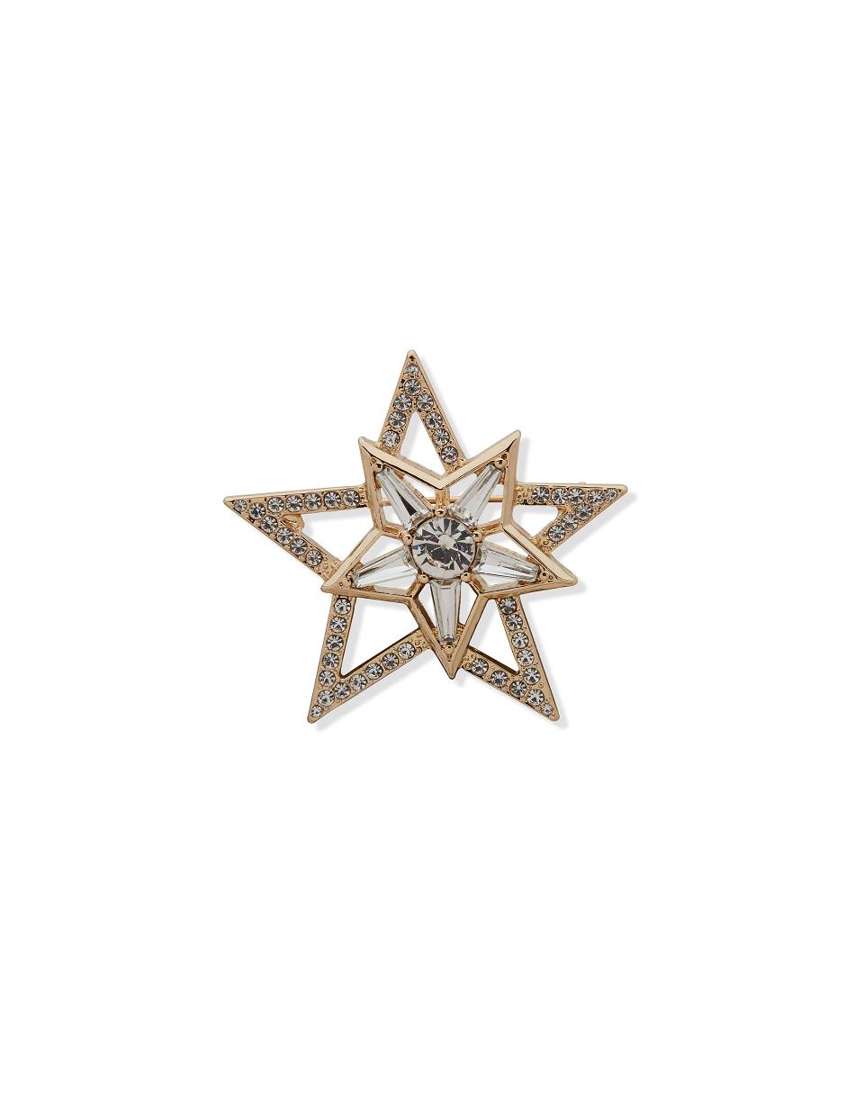 Anne Klein Star Crystal Pin in Gift Box Broches Goud | GNLEC40447