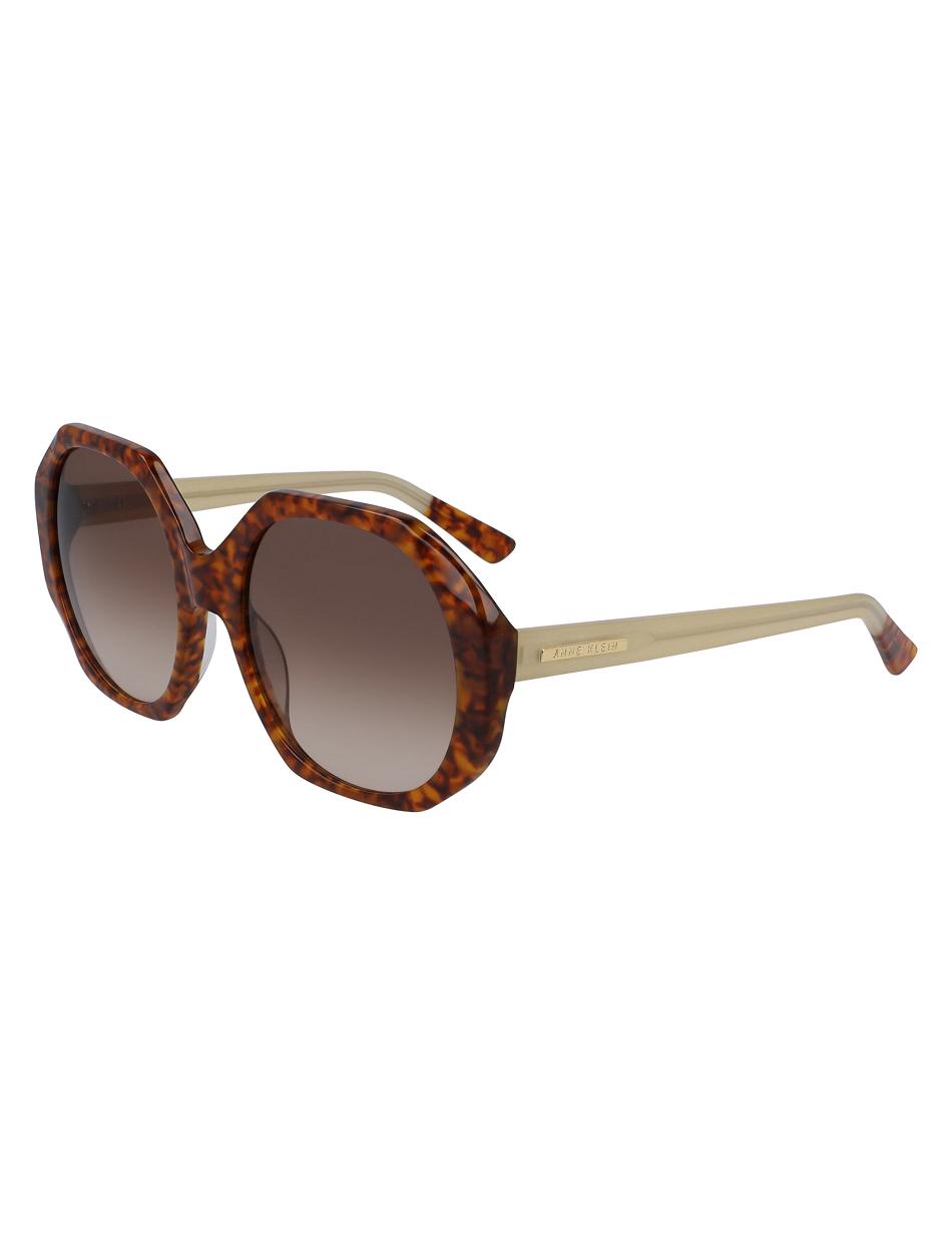 Anne Klein Tortoise Geometric Sunglasses Extra groot Oranje | NLJBT95773