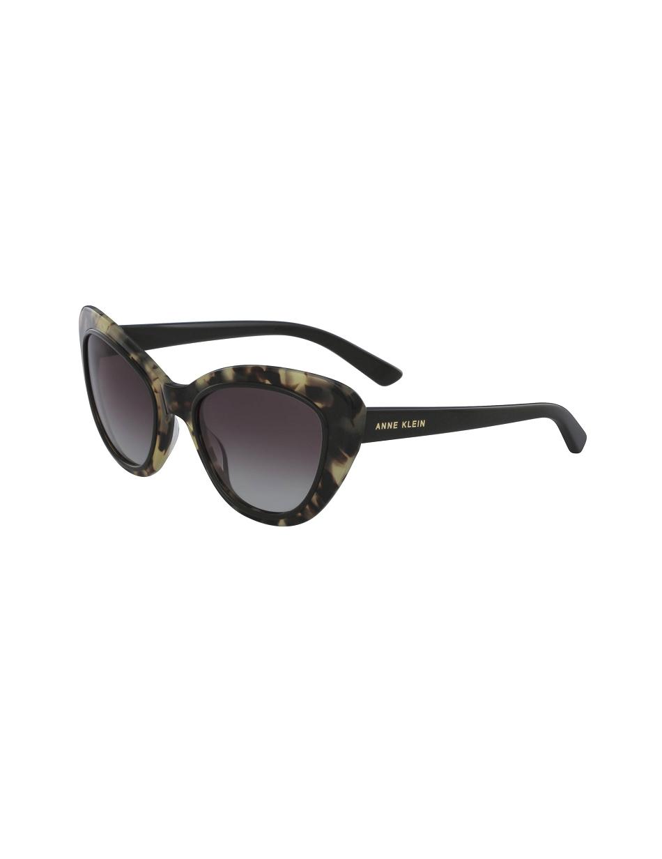 Anne Klein Tortoise Two-Tone Cat-eye Sunglasses Smalle maat Zwart | SNLVO87052