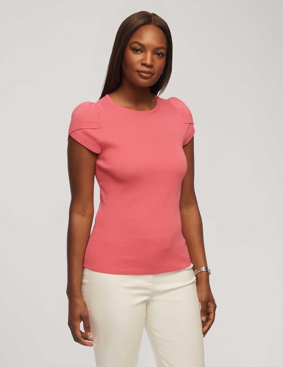 Anne Klein Tulip Sleeve Trui Truien Roze | ENLHC61013