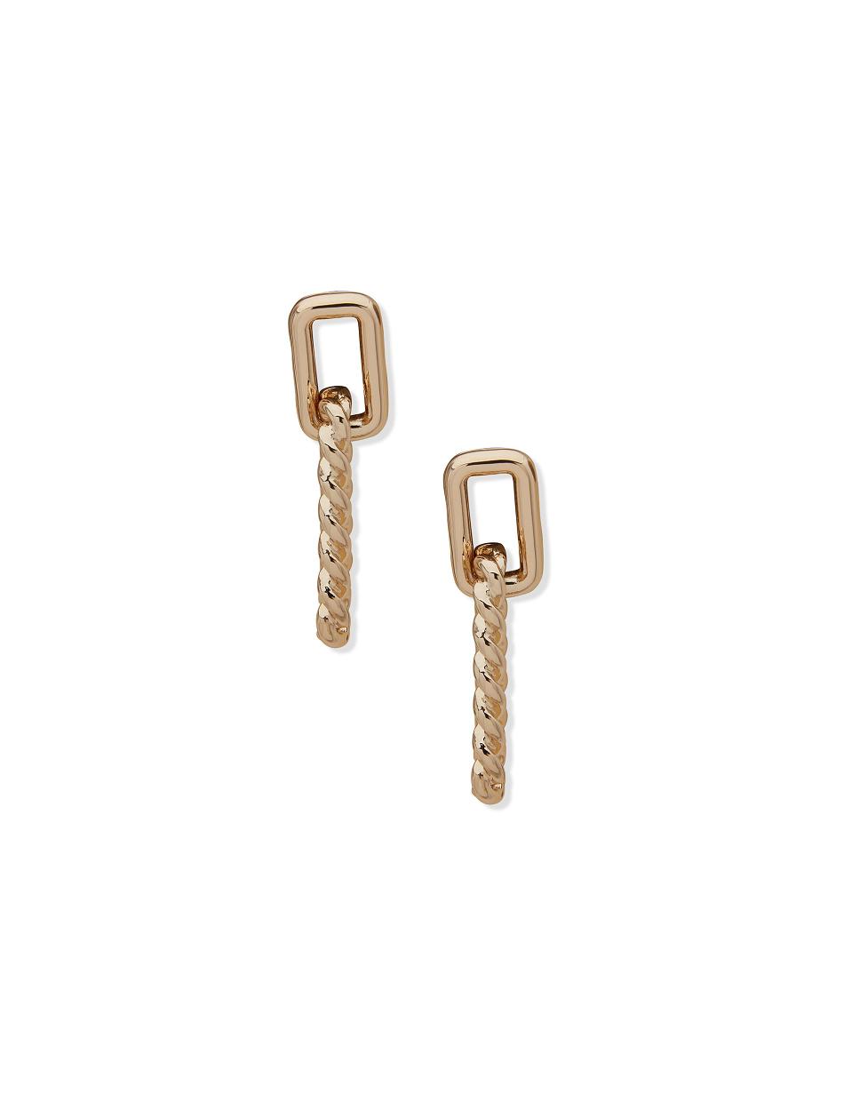 Anne Klein Twist Drop Earring Goud | LNLSX34324