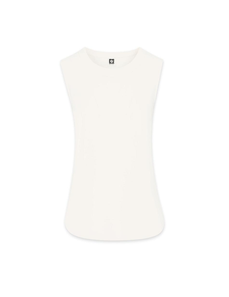 Anne Klein U-Neck Mouwloos Shell Topjes Wit | UNLTG85650