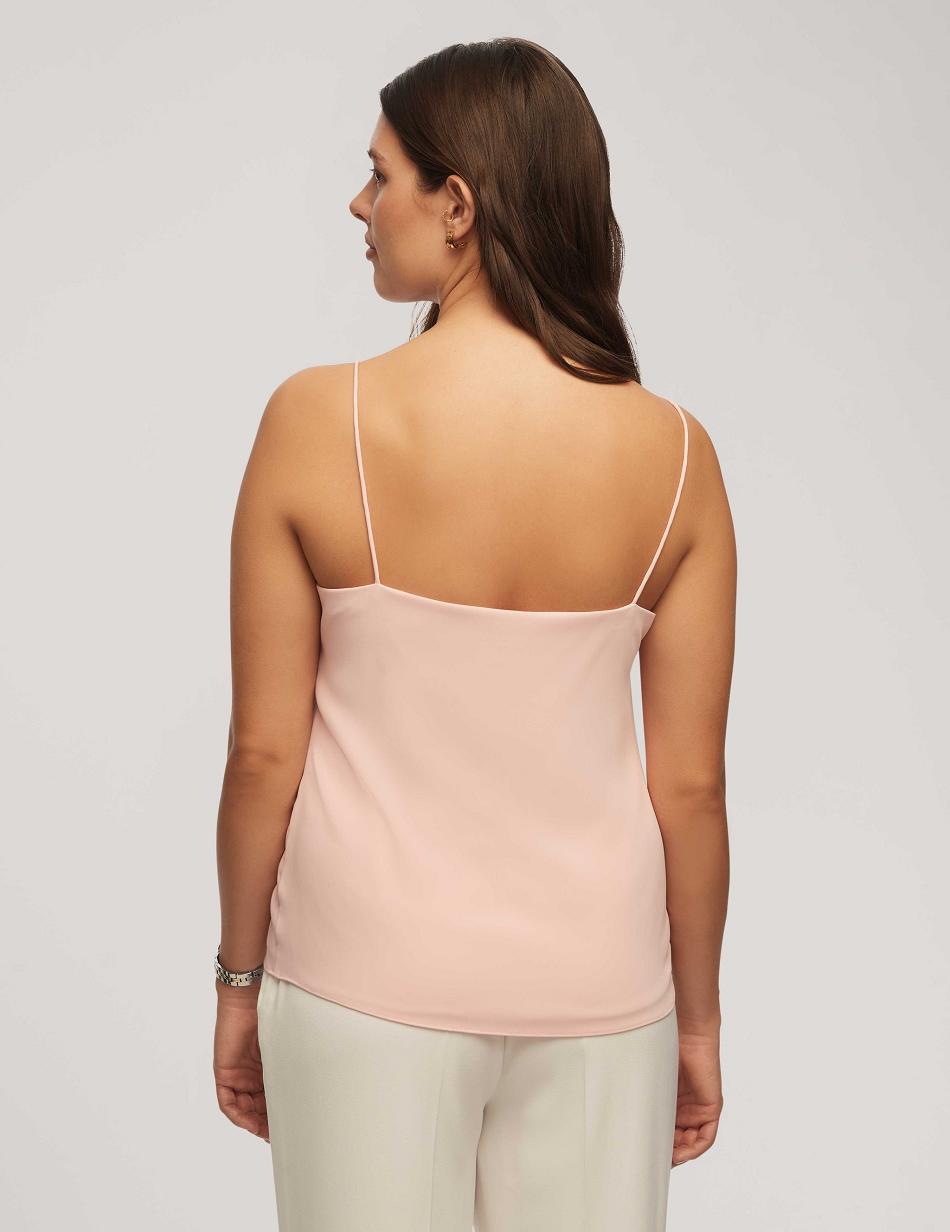 Anne Klein V-Neck Cami Topjes Roze | YNLVQ61202