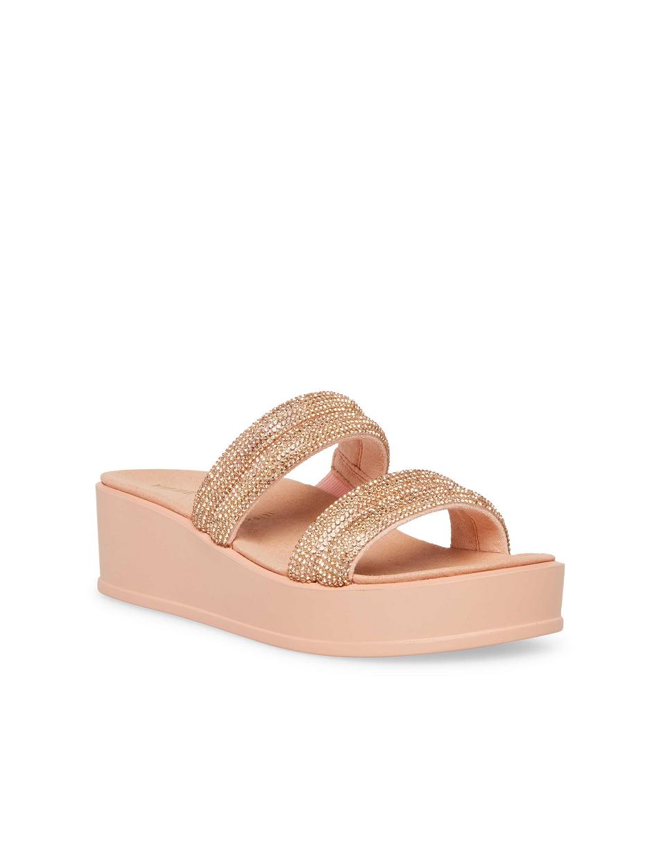 Anne Klein Vanny Platform Sandalen Roze Goud | NLJZR90171