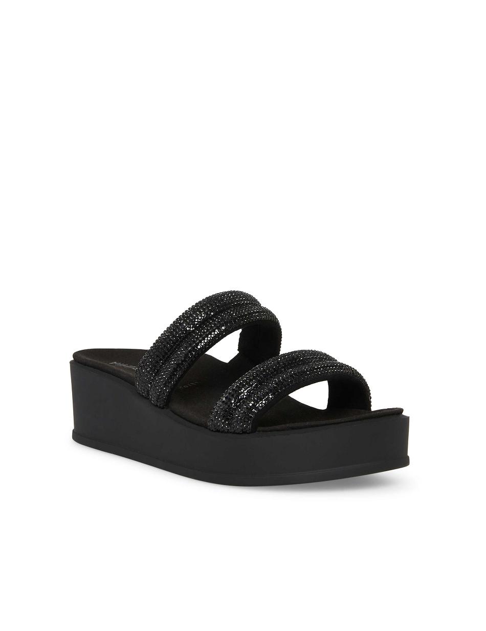 Anne Klein Vanny Platform Sandalen Zwart | NLQAV40311